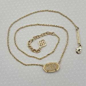 Kendra Scott "Elisa" Iridescent Drusy Necklace
